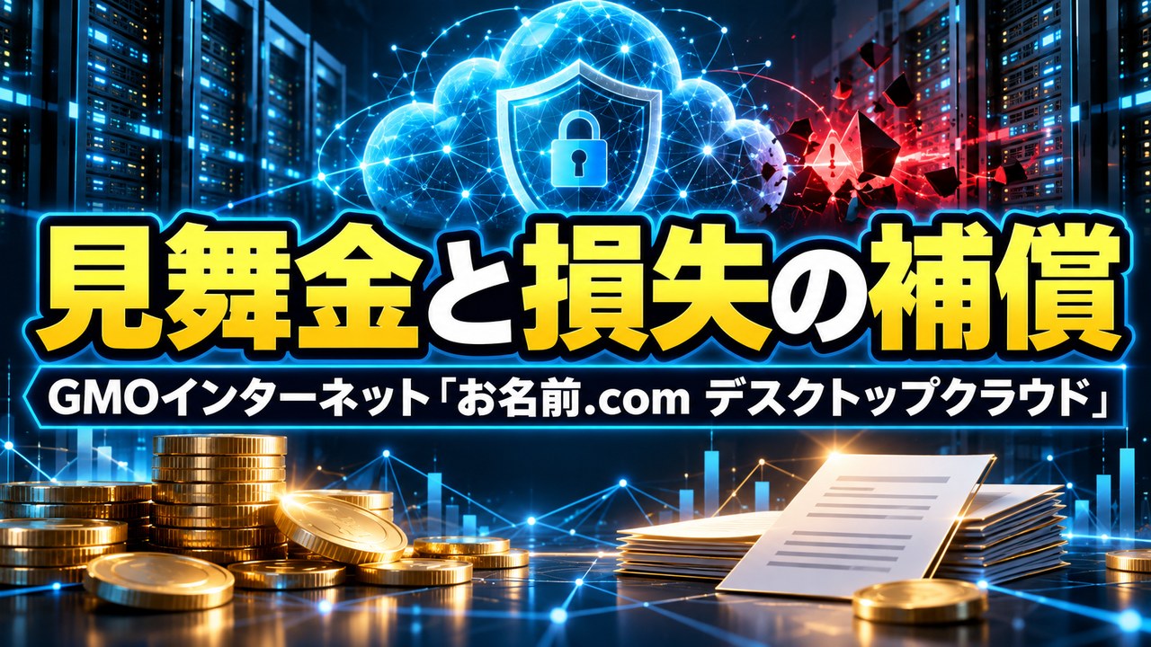 GMOインターネット、「お名前.com デスクトップクラウド」の不正アクセスで利用者全員に見舞金5,000円――不正取引の損失を補償し、代替サービスを6か月無償に、脅迫には応じないと表明（10月24日発表）