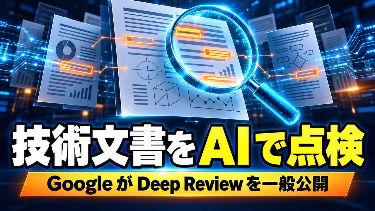 Google、論文などの技術文書を AI で点検する「Deep Review」を一般公開――2026年10月14日。1人週2回まで無料、Gemini API のキーで上限を上げられ、アップロードした文書は Google のモデルの学習に使わないと説明