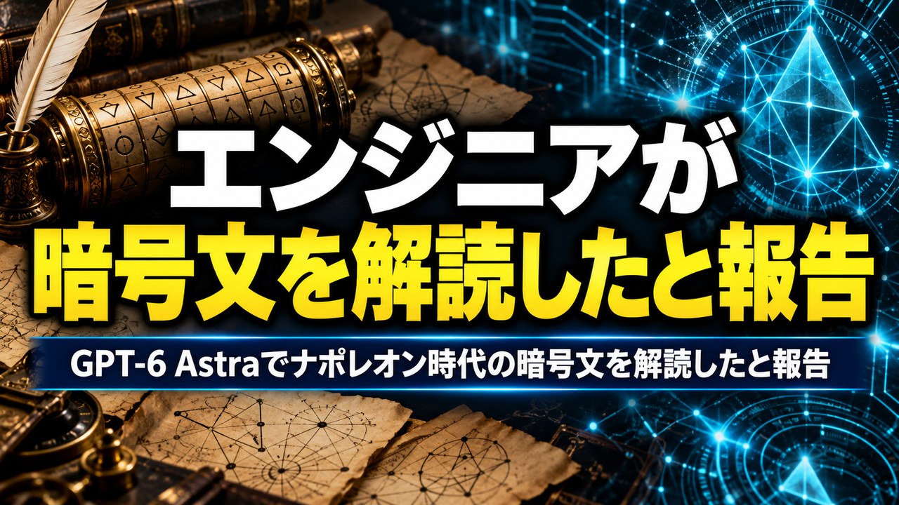 GPT-6 Astraでナポレオン時代の暗号文を解読したとエンジニアが報告――1809年のマルモンあての文書、本人の記録と報道からどこまで確かめられたかを整理