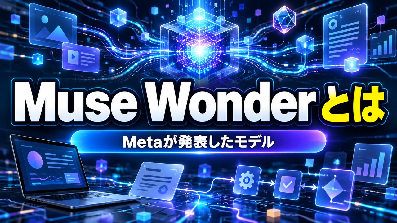 Muse Wonder とは――Meta が2026年10月12日に発表した、個人と仕事のエージェント作業向けのモデル。Muse Wonder は Meta Model API と Muse Code で提供、Muse Wonder Full は Muse Code の購読者向け